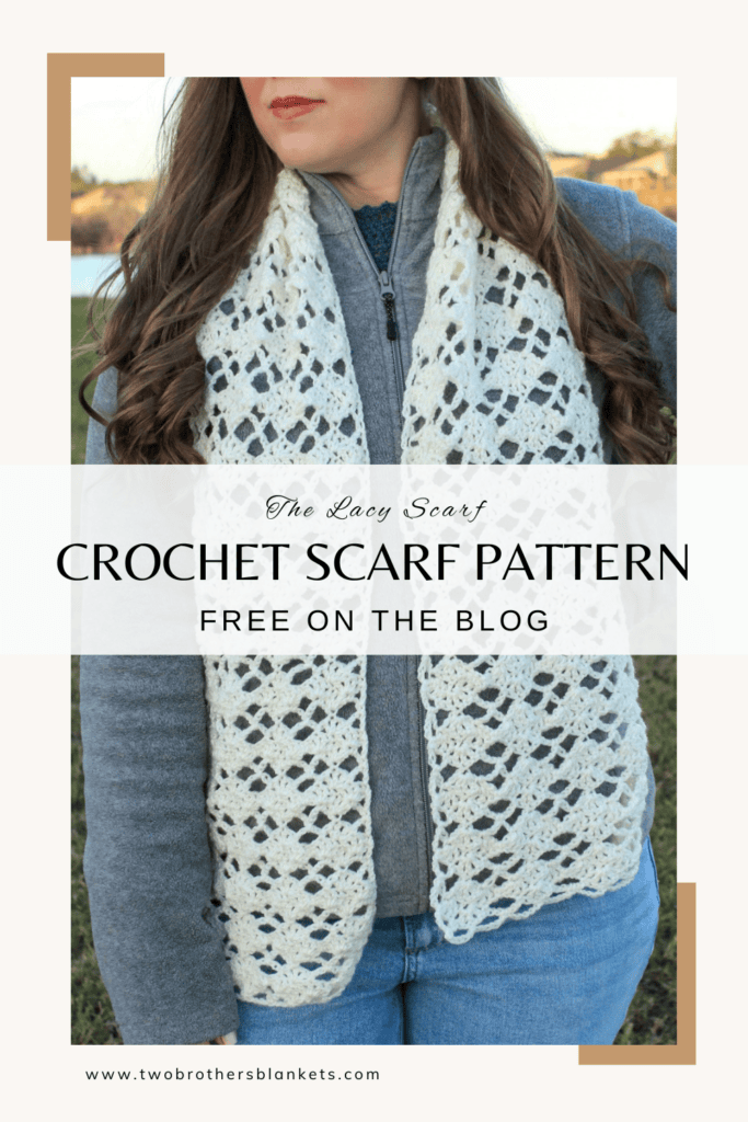Lacy Crochet Scarf - Pin to Pinterest