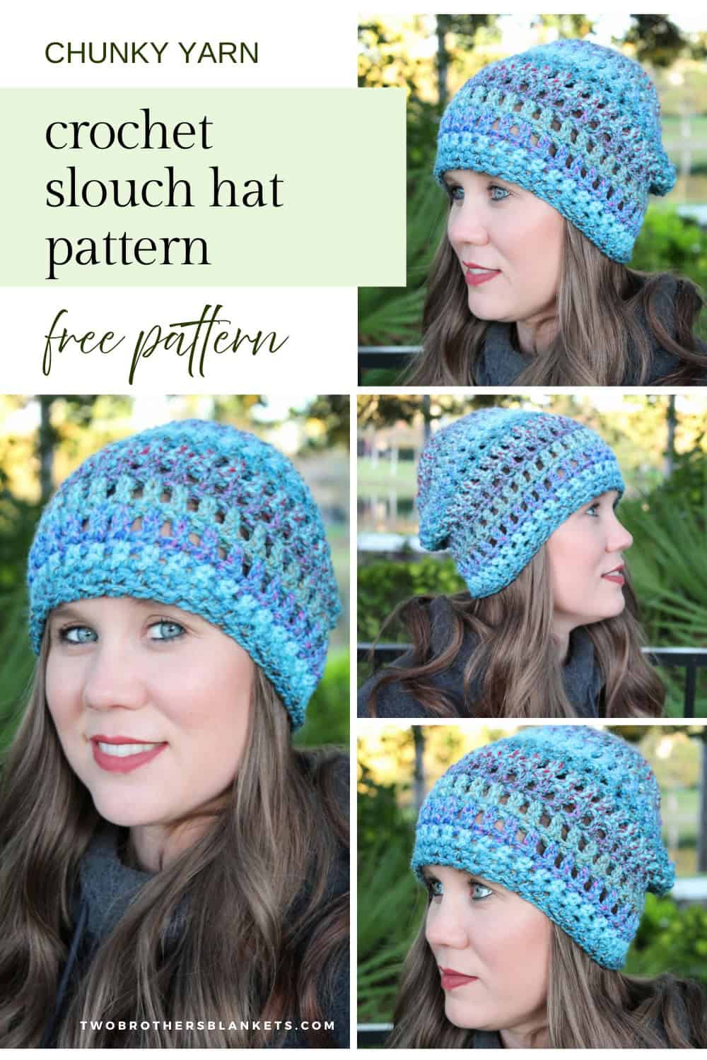 Chunky Yarn Crochet Slouch Pattern - Free Pattern - Pin it on Pinterest