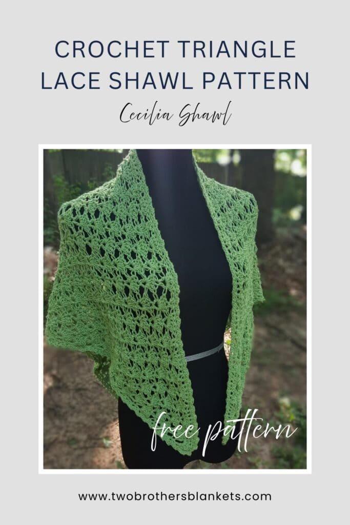Pin the Cecelia Lacy Crochet Triangle Shawl on Pinterest
