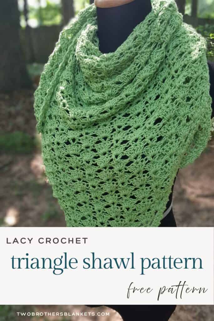 Pin the Cecelia Lacy Crochet Triangle Shawl on Pinterest