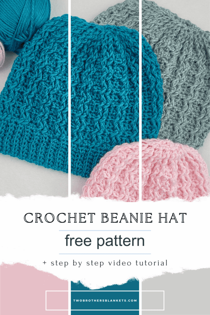 Jenny Beanie Crochet Hat - Free Pattern - Save to Pinterest