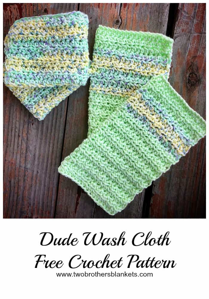 Dude Washcloth Free Crochet Pattern