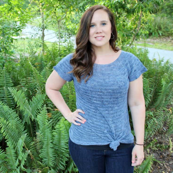 Image for Tied and True Tee Crochet Pattern