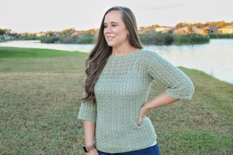Lightweight Crochet Sweater Pattern for Women – Katie Blouse