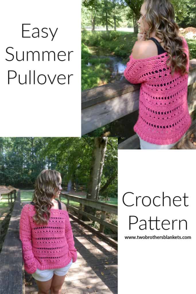 Flowers & Showers Pullover Crochet Pattern