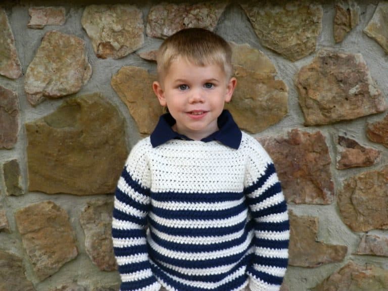 Children’s Upper Eastside Sweater Crochet Pattern