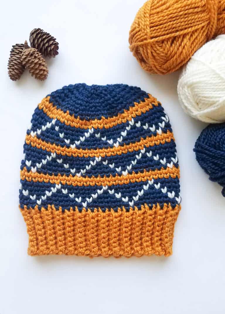 Harper Pine Beanie Free Crochet Pattern