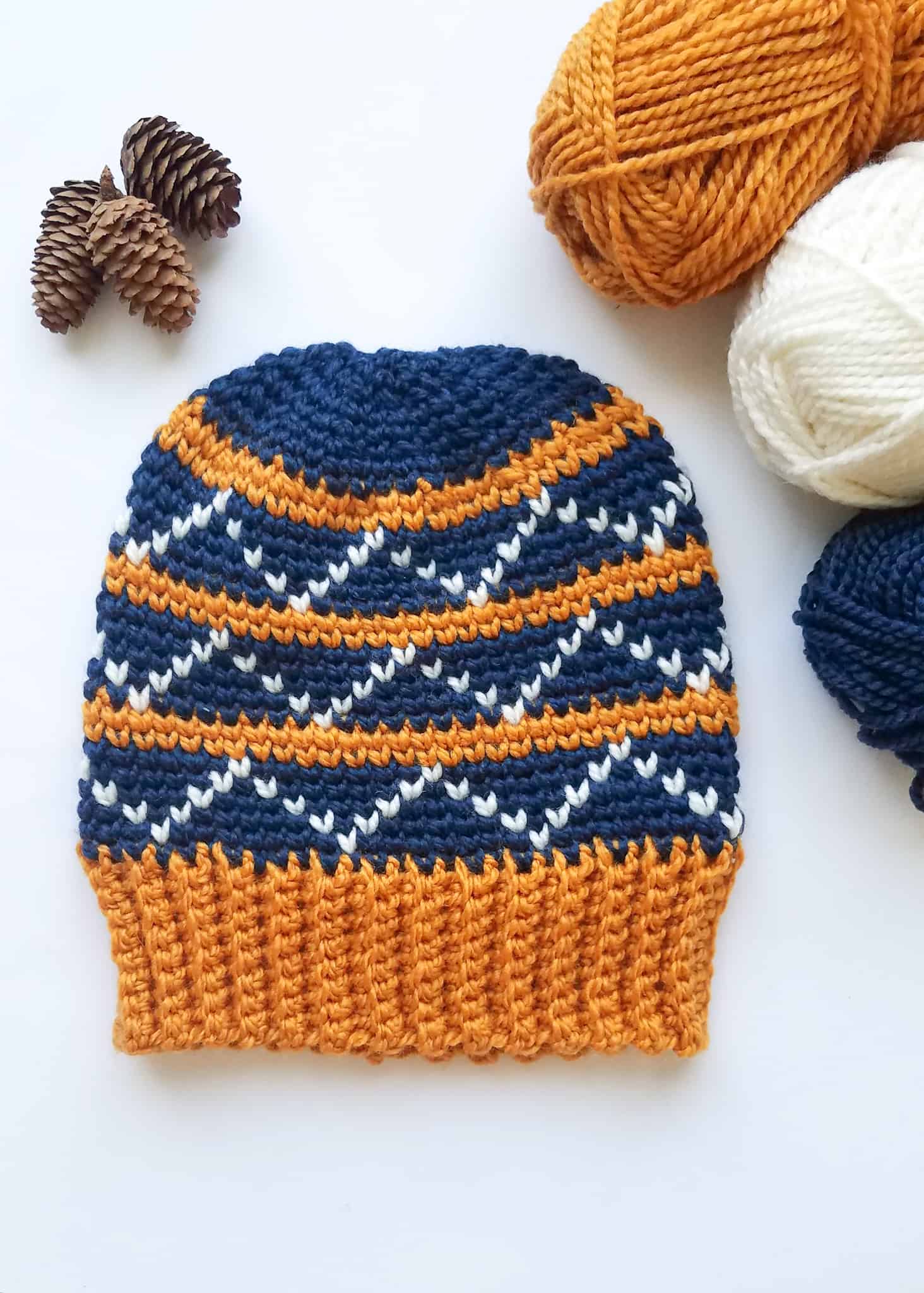 Harper Pine Beanie Free Crochet Pattern 