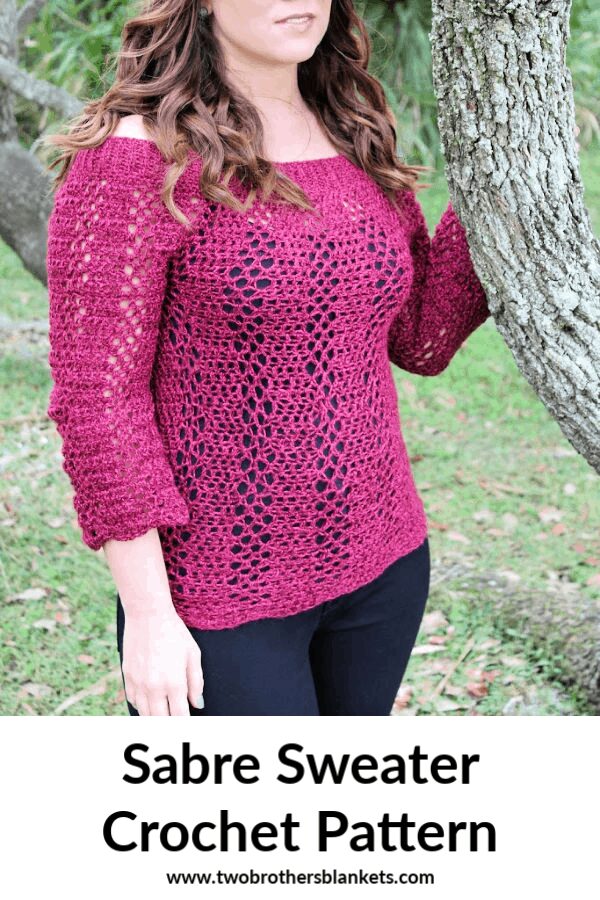 Sabre Sweater Crochet Pattern