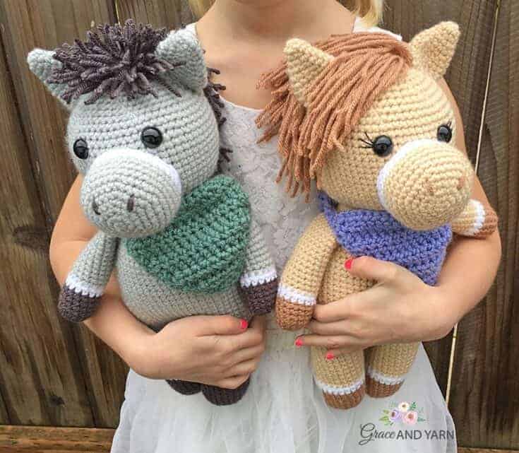 Image for Amigurumi Horse and Donkey - A Free Crochet Pattern
