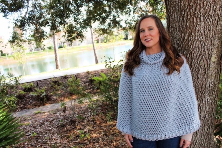 Paisley Poncho Sweater Crochet Pattern