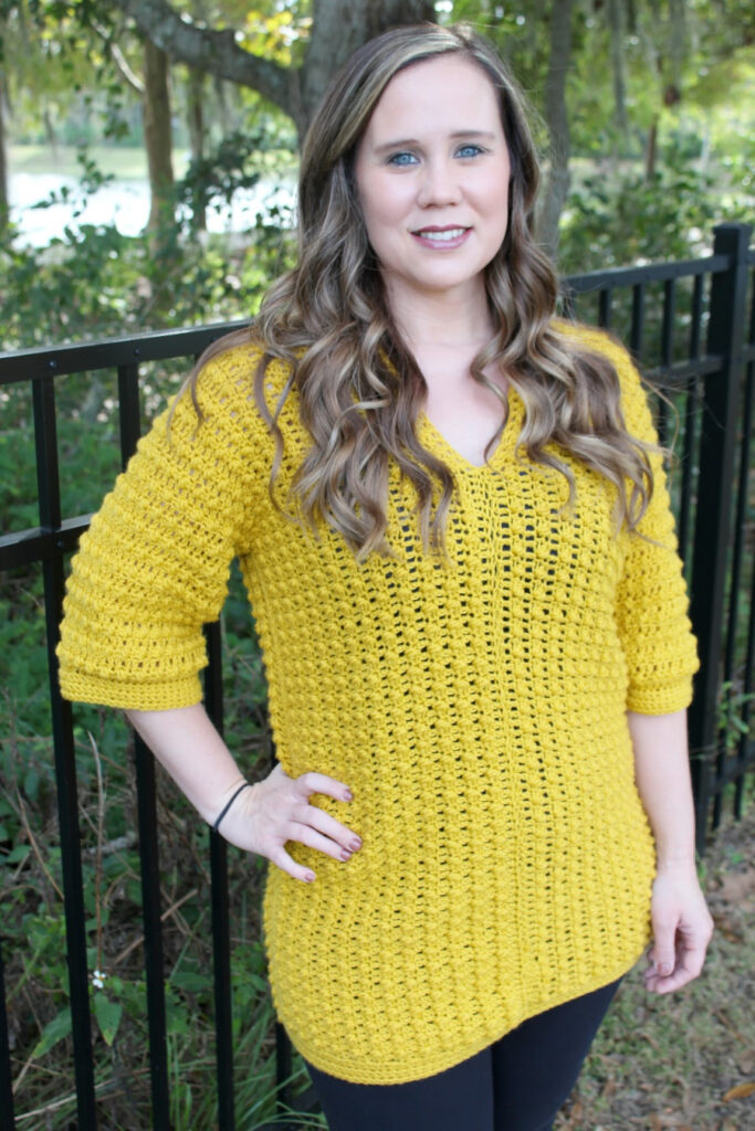 Tuscan Sun Tunic- Side by Side Workup- How to Crochet a Sweater Four Ways