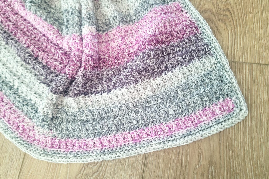 Edgewater Textured Crochet Blanket Pattern - Featured