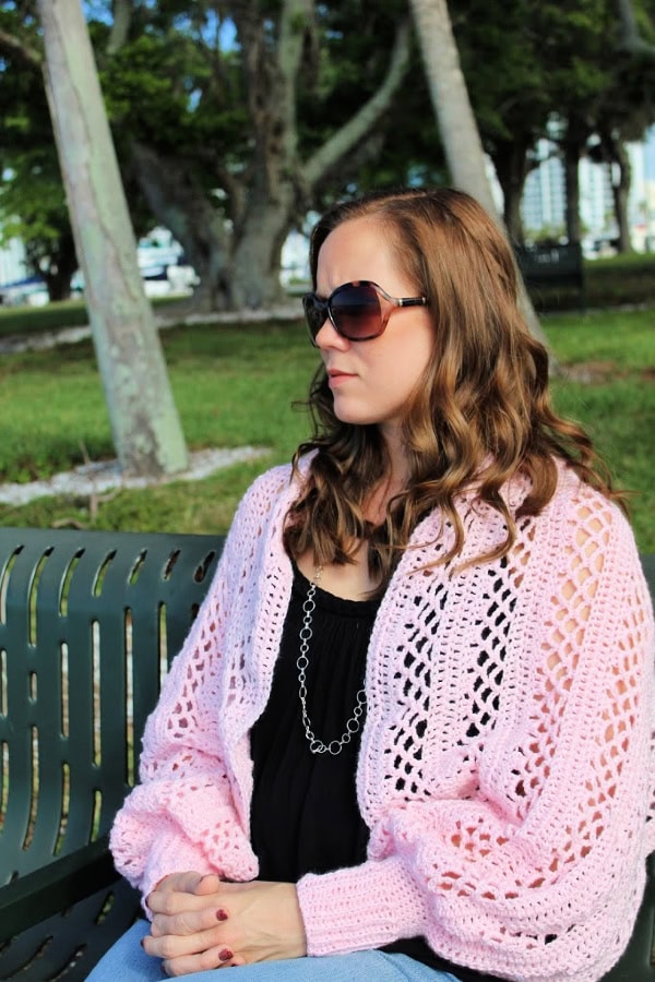 Crochet shawl cardigan outlet
