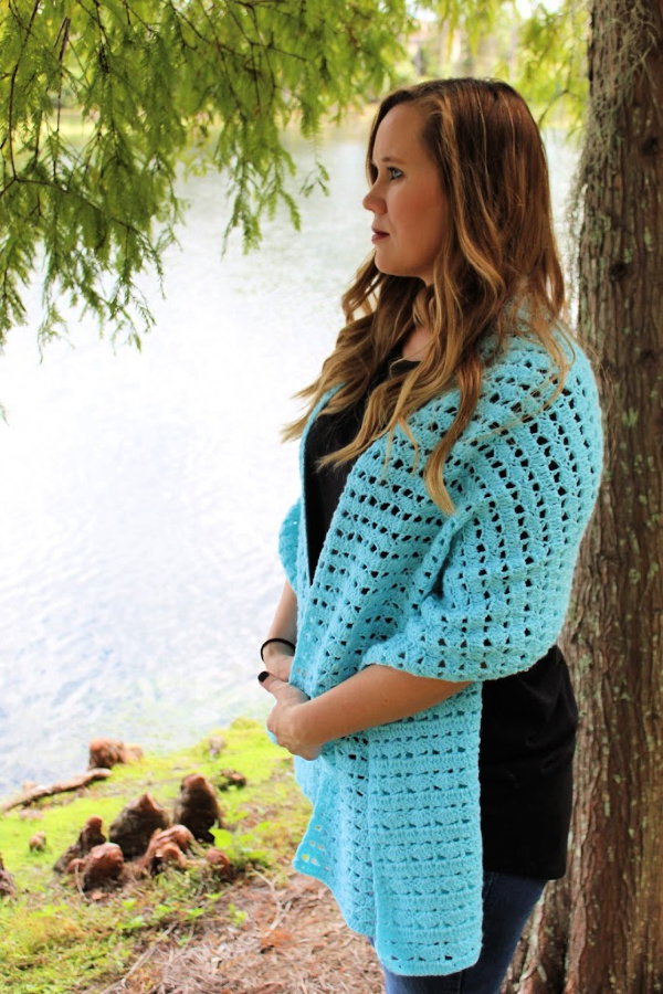 Mighty Waves Prayer Shawl Crochet Pattern