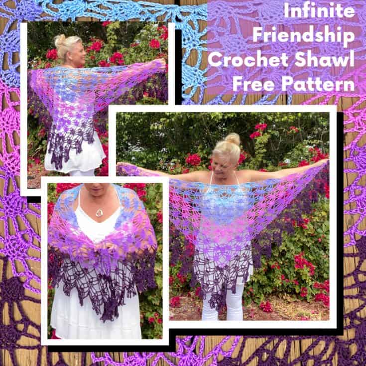Image for Infinite Friendship Crochet Shawl FREE Crocheting Pattern and Video — KRISTIN OMDAHL