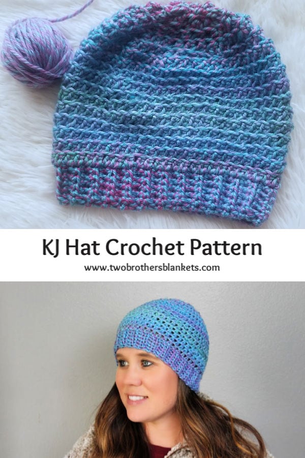 KJ Hat Crochet Pattern Pin