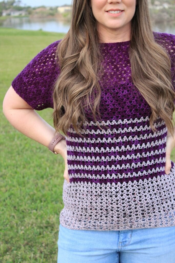 Leilani Crochet Women's Top - Close up