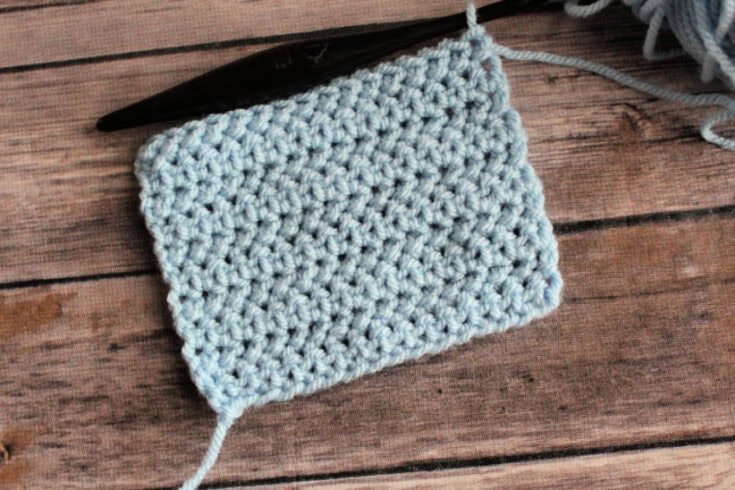Herringbone Half Double Crochet Stitch Tutorial plus Decrease