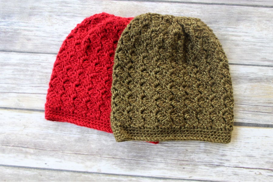 Crochet hat pattern, called the Dallas Hat.