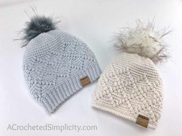 Image for Argyle Beanie & Slouch - Free Crochet Hat Pattern