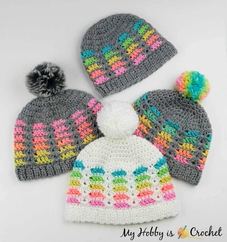 Image for Prisma Hat - Free Crochet Pattern in multiple sizes