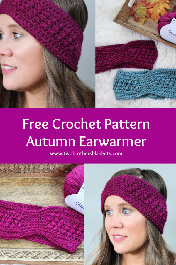 Free Crochet Pattern- Autumn Earwarmer- Two Brothers Blankets