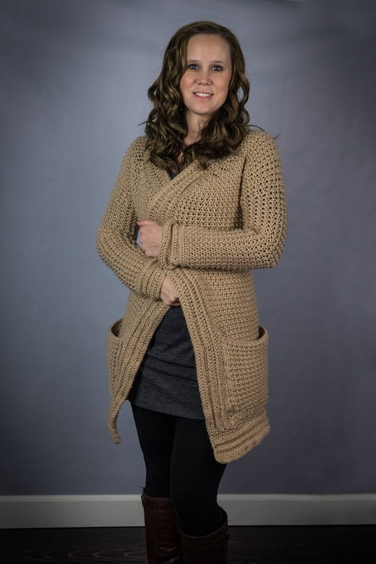 Image for Crochet Cardigan Pattern- Kristen Cardigan