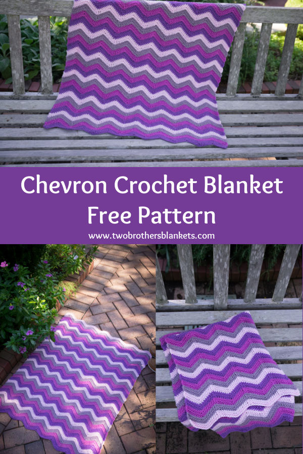 Chevron Crochet Blanket Free Pattern