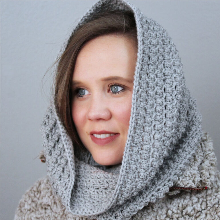 Crochet Hooded Cowl Pattern – Little Textures Hooded Cowl