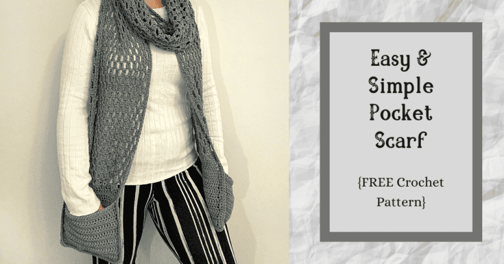Image for A Simple & Easy Pocket Scarf Crochet Pattern