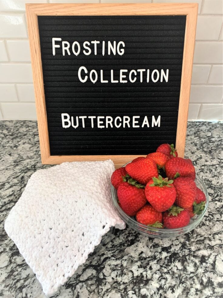 Image for Free Crochet Dishcloth Pattern – Frosting Collection – Buttercream – Part 1