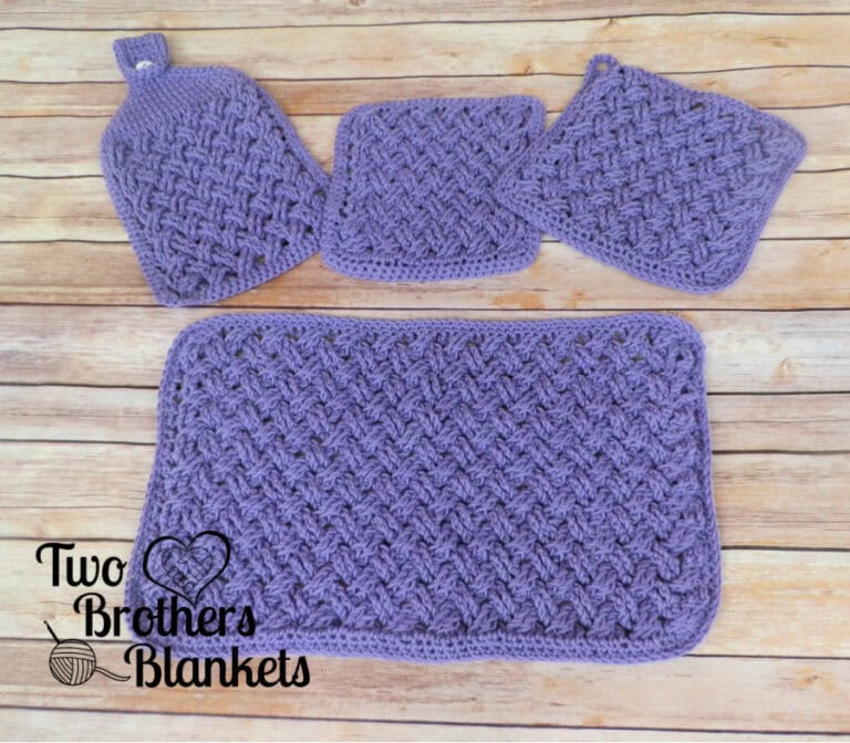 Crochet Celtic Weave Kitchen Set Pattern