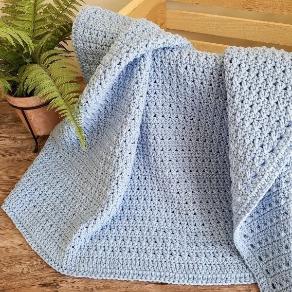 Image for Crossed Double Crochet Baby Blanket