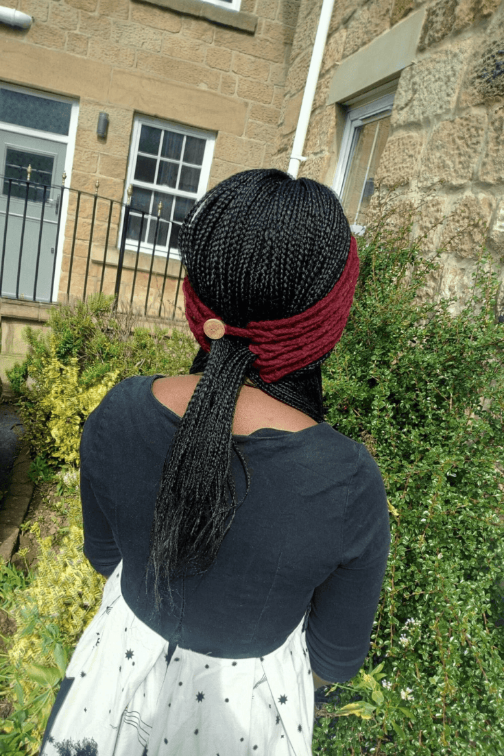 Image for Crochet headband pattern: with ponytail Opening
