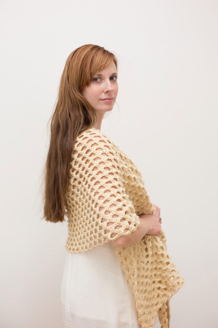 Image for Honeycomb Shawl Crochet Pattern