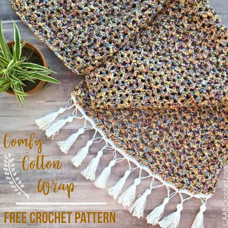 Image for Comfy Cotton Wrap - Cute As A Button Crochet & Craft