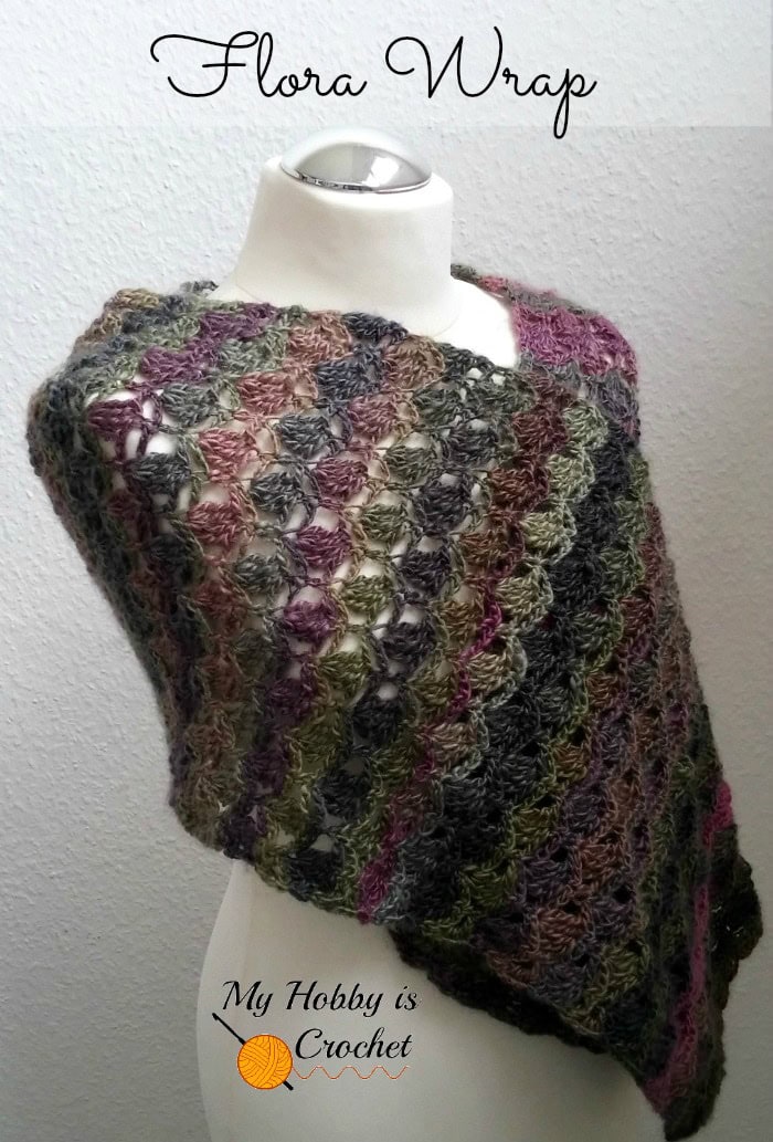 Image for Flora Wrap / Shawl / Scarf - Free Crochet Pattern
