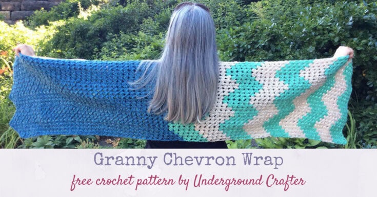 Image for Crochet Pattern: Granny Chevron Wrap