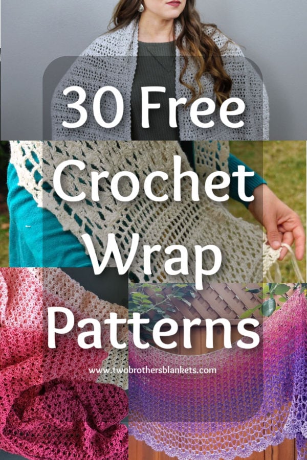 30 Free Crochet Wrap Patterns - Two Brothers Blankets