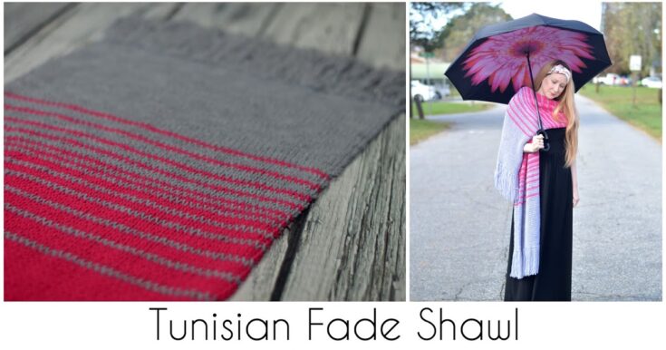 Image for Easy Tunisian Fade Shawl: Crochet Pattern