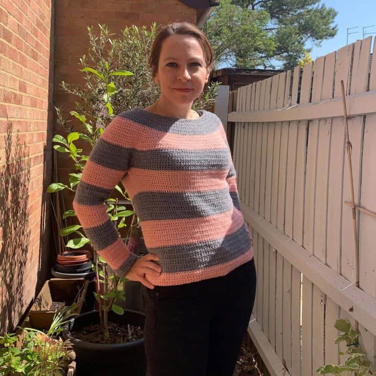 Image for Any Yarn Will Do: Top down crochet sweater pattern