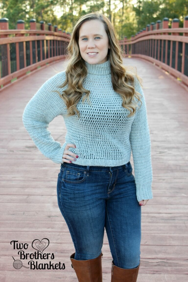 Beginner Crochet Sweater Pattern- Bombshell Sweater