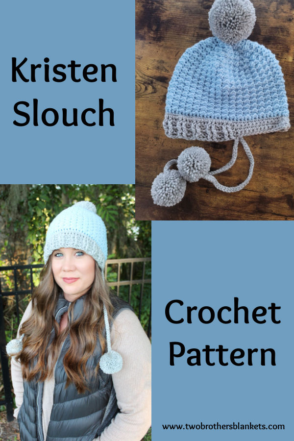Kristen Slouch Crochet Pattern - Two Brothers Blankets