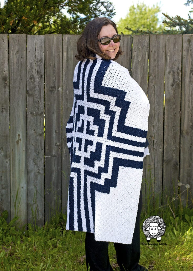 Image for Free Crochet Pattern for a C2C Blanket