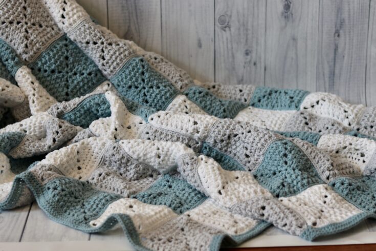 Image for Crisscross Throw Crochet Pattern | Rich Textures Crochet