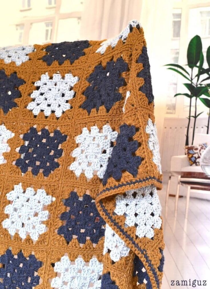 Image for Granny Square Blanket Crochet  Free Pattern
