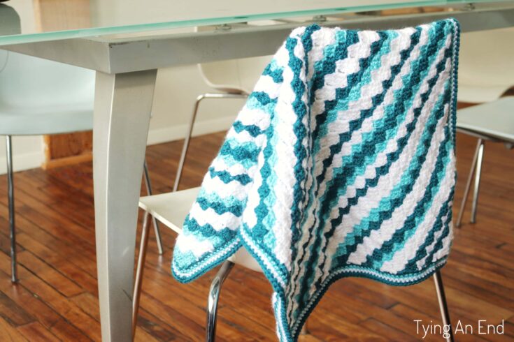 Image for Naname Lap Throw - Free C2C Crochet Pattern