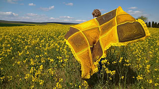 Image for Celtic Pyramids Blanket pattern by K.A.M.E. Crochet