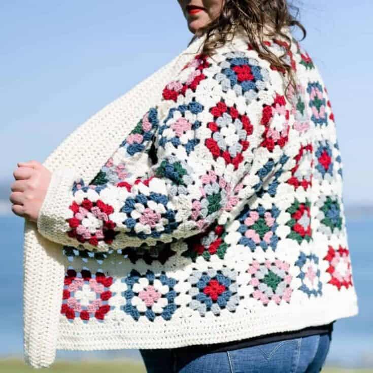 Image for Granny Square Cardigan Crochet Pattern